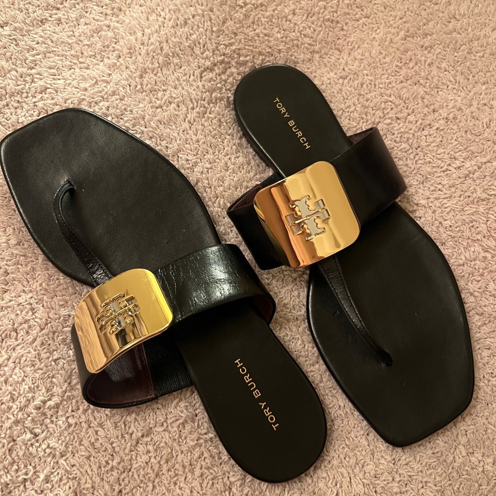 Tory Burch Georgia Leather Sandals - Picture 14 of 15